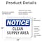 Signmission Clean Supply Area, 24 in W x Rectangle, Vinyl Decal OS-2PACK-NS-D-1824-L-10629 - alternate 3